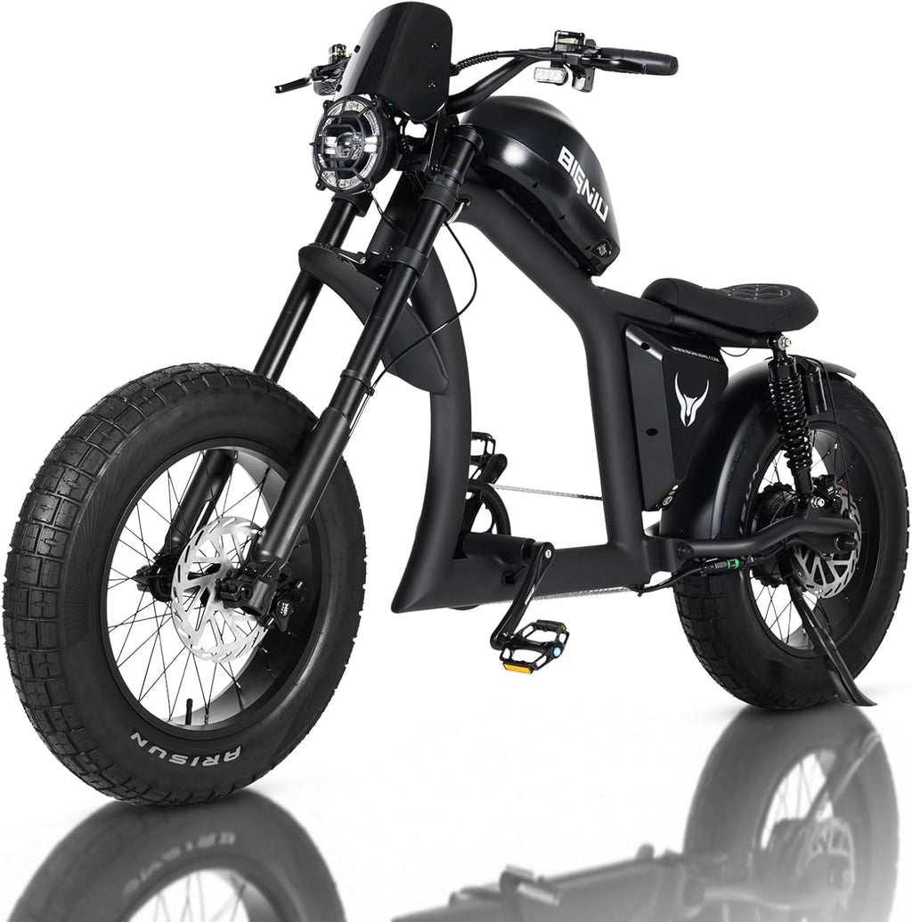 BIGNIU BG-X Electric Bike for Adults,1500W Brushless Motor 48V/31.5Ah Up to 40 Miles E-Bike Front/Rear Turn Signal Dual Suspension Ebikes