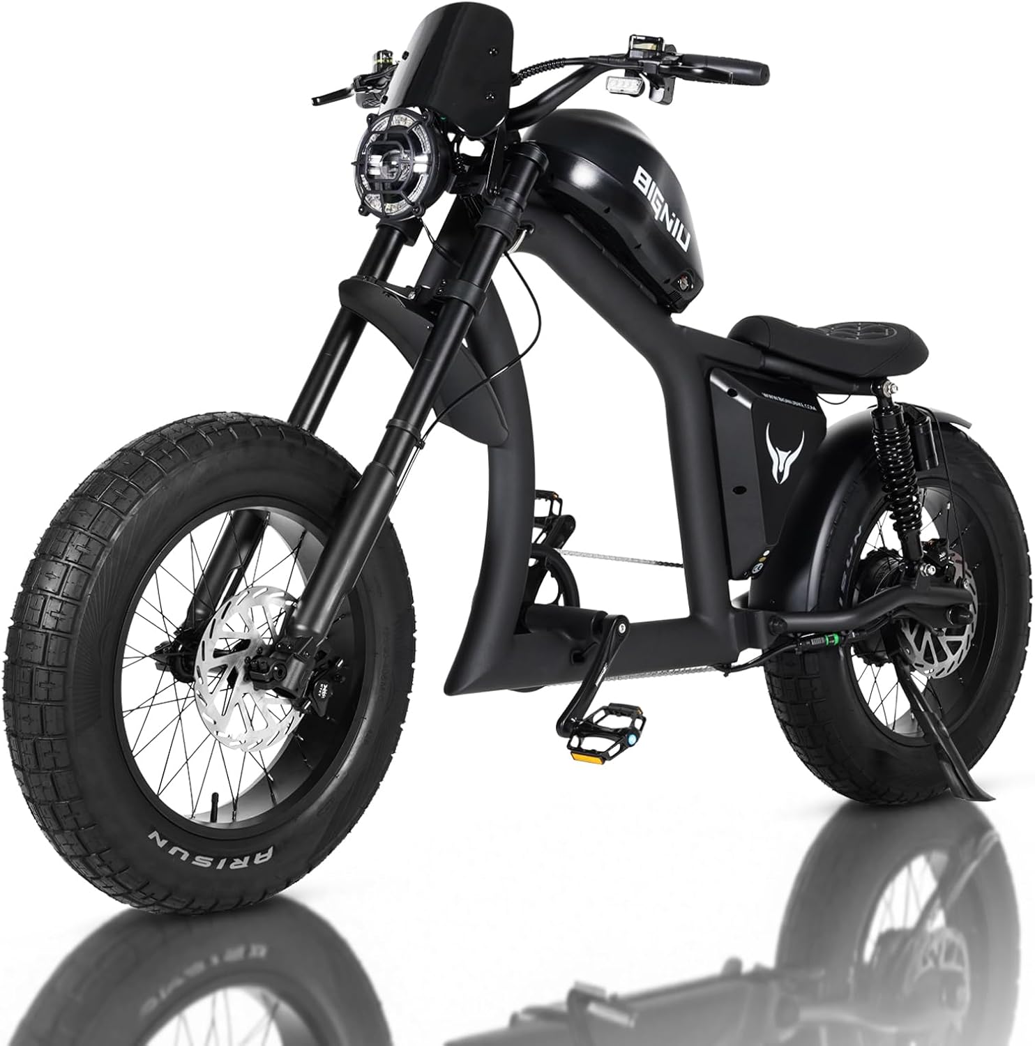 BIGNIU BG-X Electric Bike for Adults,1500W Brushless Motor 48V/31.5Ah Up to 40 Miles E-Bike Front/Rear Turn Signal Dual Suspension Ebikes