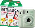 Fujifilm Instax Mini 12 Instant Camera with 40 Shot Film Pack - Mint Green