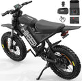 HiKeep Electric Dirt Bike for Adults - Peak 1500W/3000W Electric Bikes, 28-35MPH, 48V/52V 15.6Ah/25Ah/40Ah, 70-120 Mile(PAS Mode), 16/20 Inch All-Terrain Fat Tire Electric Motorcycle