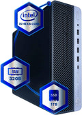 HP ProDesk 600G4 Desktop Computer | Hexa Core Intel i5 (3.2) | 32GB DDR4 RAM | 1TB SSD Solid State | Windows 11 | Home or Office PC (Renewed)