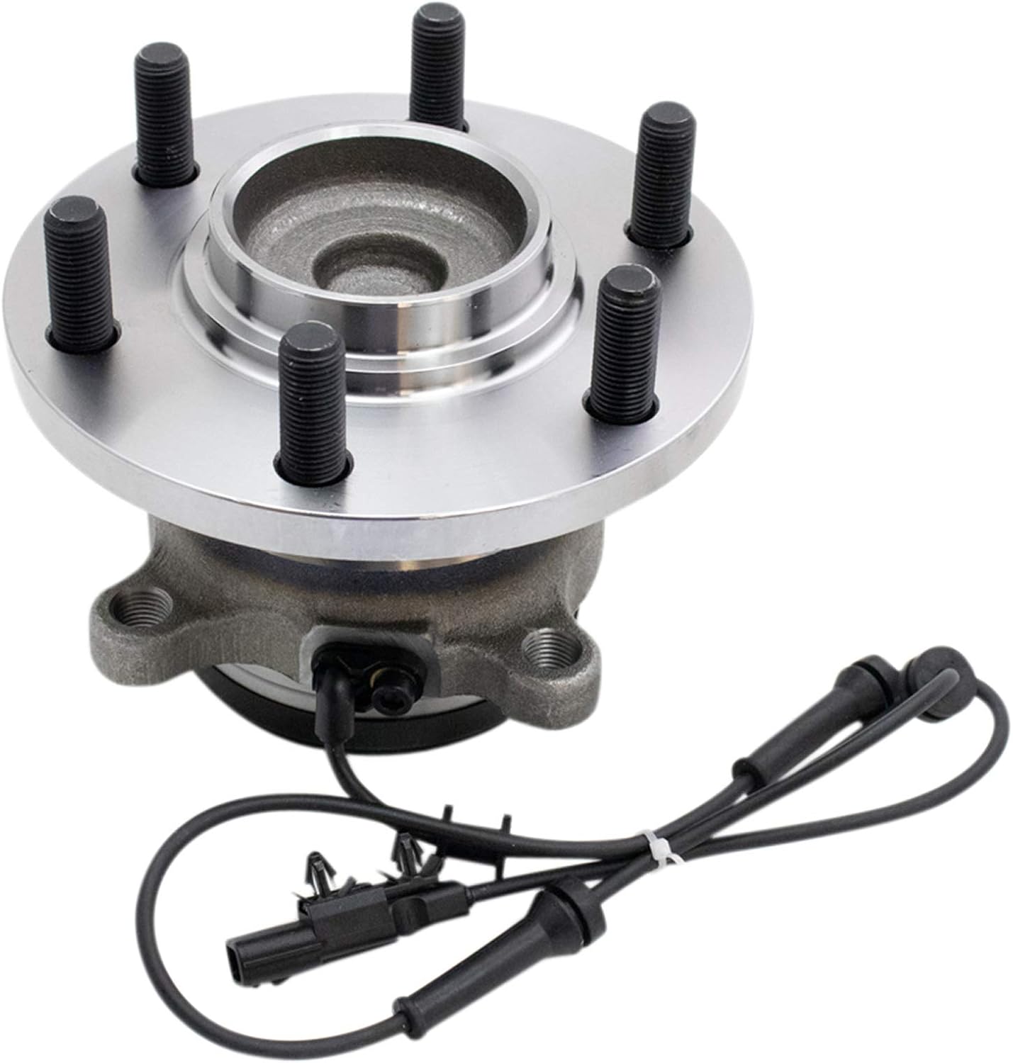 TRQ Front Driver and Passenger Side Wheel Bearing and Hub Assembly Set 2 Piece Compatible with 2016-2019 Nissan Titan XD Rear Wheel Drive