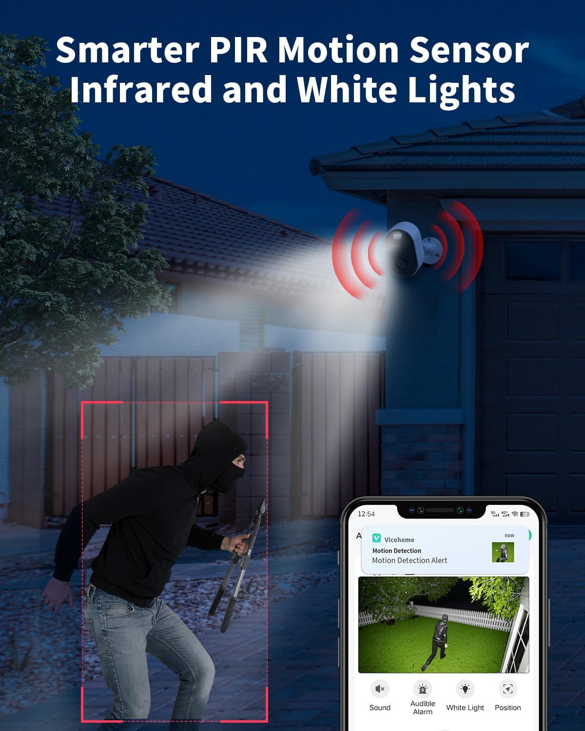 Armorcope Security Cameras Wireless Outdoor, Battery Powered 2k Color Night Vision, AI Motion Detection, IP66 Weatherproof, 2-Way Talk, SD/Cloud Storage, 2.4Ghz WiFi Cameras for Home Security