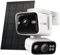 Tapo 4K Security Camera Wireless Outdoor, Dual Lens Pan/Tilt, Battery Powered with Solar, 169° Wide-Angle Lens + 6mm Zoom Lens, Motion Track, Subscription-Free SD Storage or Optional Cloud - C675D KIT