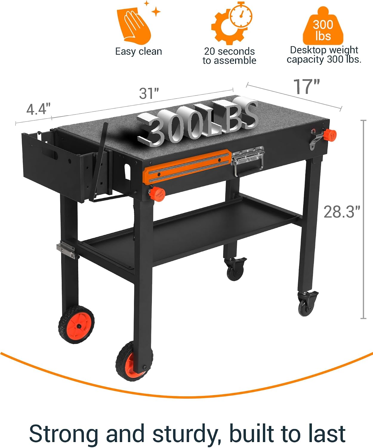 Grill Table For Blackstone Griddle 22 and 17 Inch, Grill Carts and 22 inch Griddle Cover, Foldable Quickly Blackstone Stand Suitable for Travel/Camping And Outdoor Meals