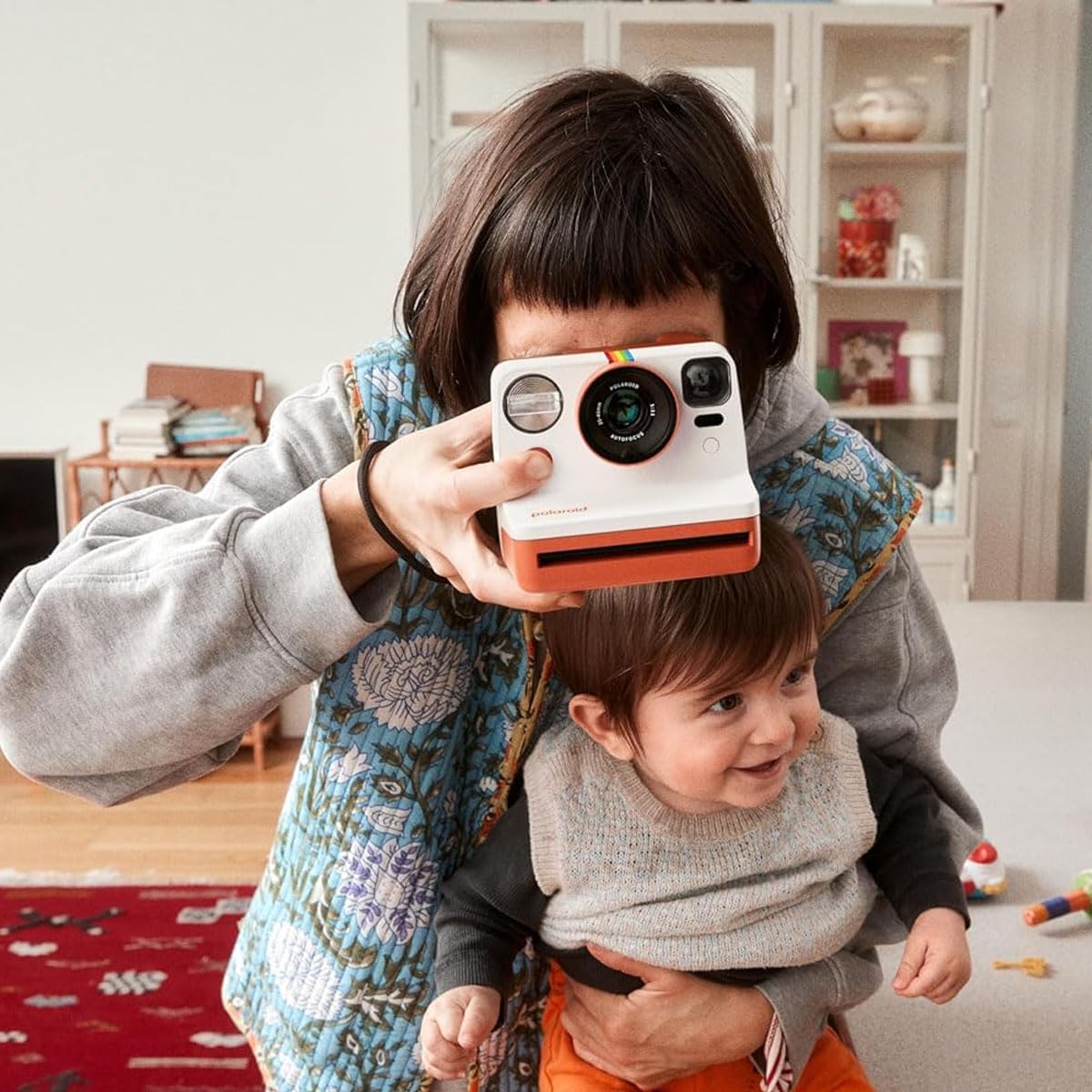 Polaroid Now 3rd Generation i-Type Instant Film Camera with 16 Color Film Photos, Black, with Signature Series Power Bundle