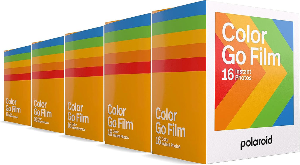 Polaroid Go Color Film - 80 Photos - 5 Double Packs Bulk Film (6205) - Only Compatible with Polaroid Go Camera