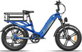FREESKY 2026 Upgraded Rocky Pro Torque Sensor Electric Bike for Adults, 48V 25Ah Samsung Cells Battery, 105 Miles Range, 33MPH Fat Tire Step-Thru E Bike, 20' Full Suspension Cargo Bicycles, 8-Speeds