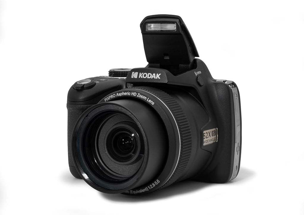Kodak PIXPRO Astro Zoom AZ528-BK 16 MP Digital Camera with 52x Optical Zoom 24mm Wide Angle Lens 6 fps Burst Shooting 1080P Full HD Video Wi-Fi Connectivity and a 3' LCD Screen (Black)