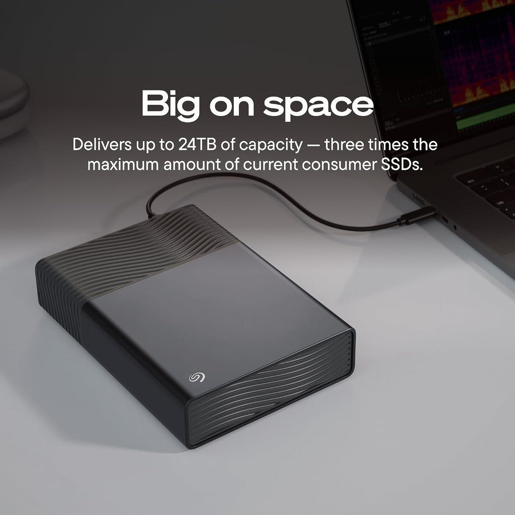 Seagate One Touch 8TB External Hard Drive Desktop HDD - USB-C Compatible with Most Windows and macOS, Rescue Recovery (STNB8000400)