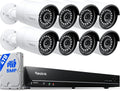 REOLINK 16CH 5MP Home Security Camera System, 8pcs Wired Outdoor PoE IP Cameras with Smart Detection, 8MP 16CH NVR with 4TB HDD for 24-7 Recording, High Bitrate & Clear Stream, RLK16-410B8-5MP