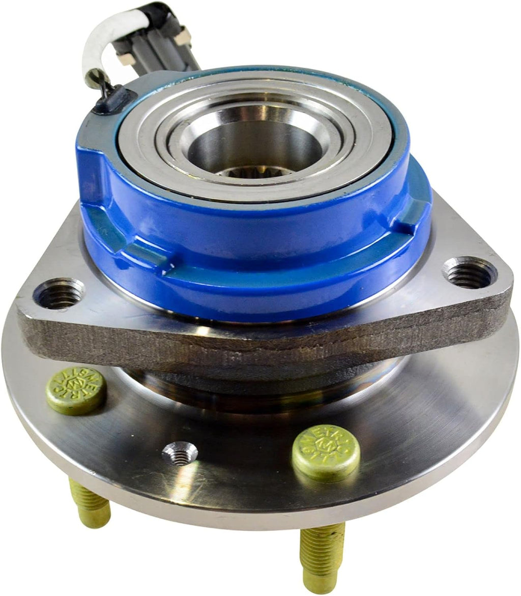 TRQ 2 Piece Front Rear Wheel Bearing & Hub Assembly Set Compatible with 2005-2011 Cadillac STS