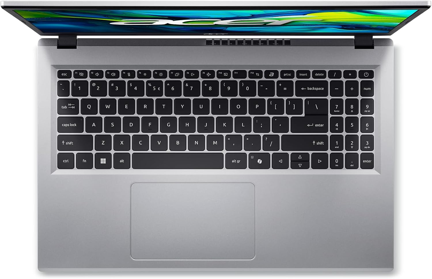 acer Aspire Go 15 AI Ready Laptop | 15.6' FHD (1920 x 1080) IPS Display | Intel Core 3 Processor N355 | Intel Graphics | 8GB DDR5 | 128GB UFS | Wi-Fi 6 | Windows 11 Home in S Mode | AG15-32P-39R2
