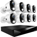 Night Owl 2-Way Audio 12 Channel DVR Video Home Security Camera System with (8) Wired 2K HD Indoor/Outdoor Deterrence Cameras and 2TB Hard Drive (Add up to 4 More Wi-Fi Cameras) (8 Camera)