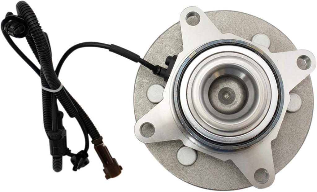 TRQ Front Driver and Passenger Side Wheel Bearing and Hub Assembly Set 2 Piece Compatible with 2015-2017 Ford F-150 RWD