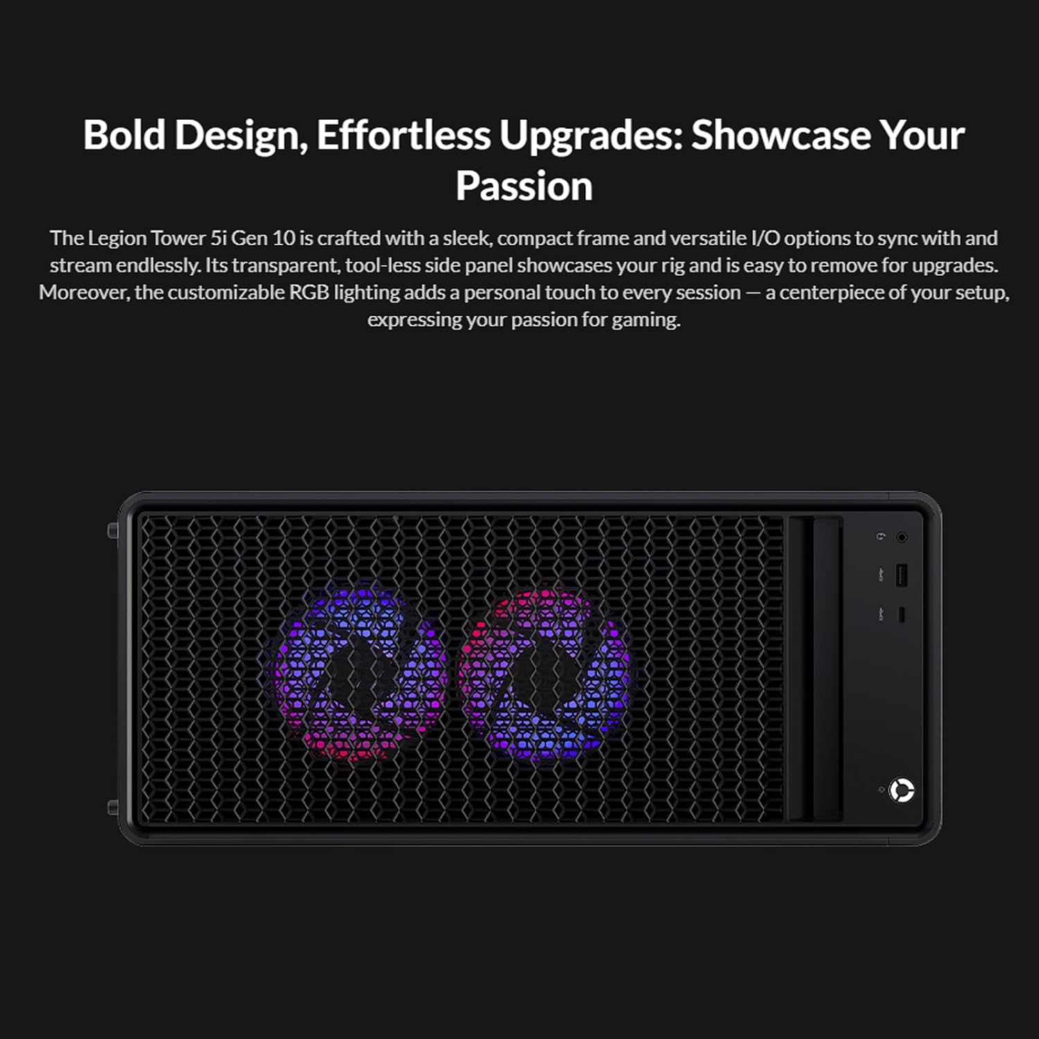 Lenovo Legion Tower 5i Gen 10 Gaming Desktop | Intel 24-Core Ultra9 275HX | GeForce RTX 5070 Ti GDDR7 | 200W Liquid Cooling | KB & Mouse & Accessories | Win 11 Pro | 32GB DDR5 | 1TB SSD | 2TB HDD
