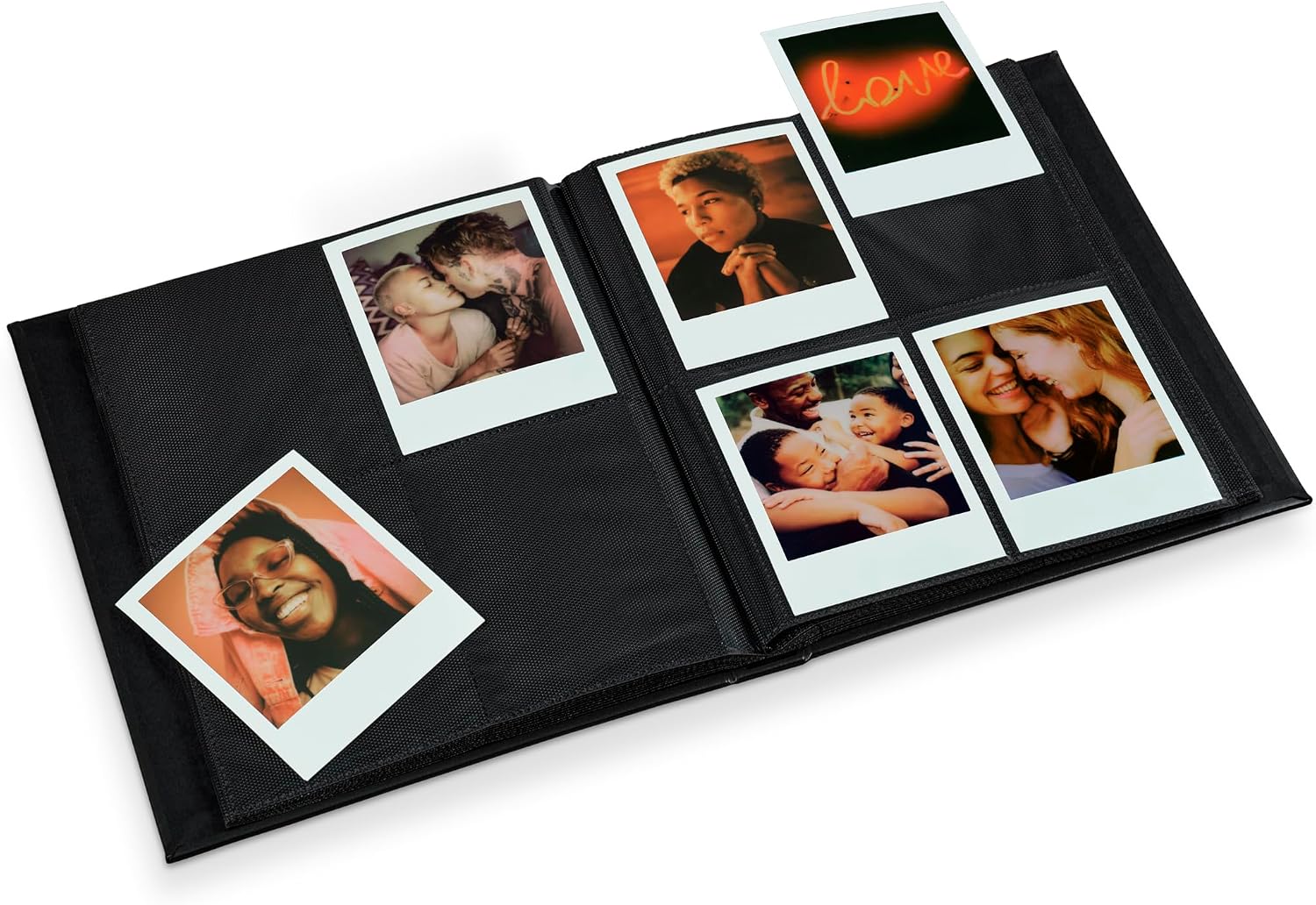 Polaroid Photo Album - Black - Large Photo Album for Polaroid i-Type,600,and SX-70 instant photos,capacity 160 photos (6368),(Pack of 12)
