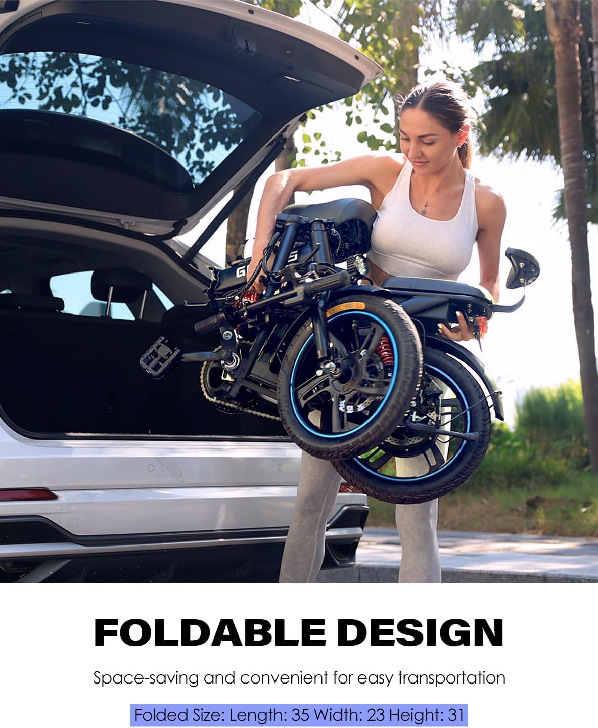 Electric Bike for Adults, 16'/20' Tire E-Bike with 750W/1000W Peak Motor, 48V Removable Battery, Up to 45/60 Miles Range & 28/30MPH, Folding Electric Bike for City and Outdoor Ride