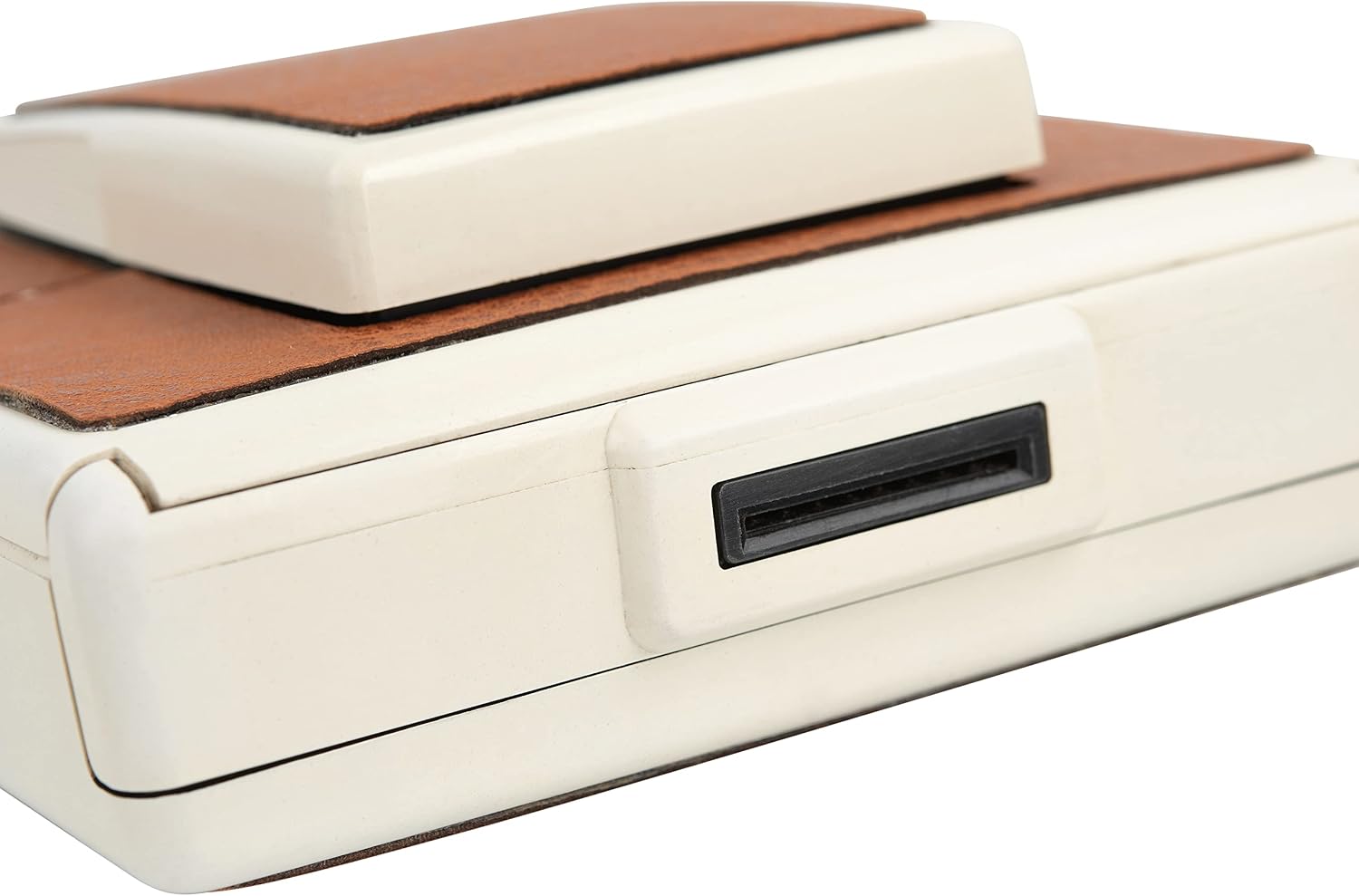 Polaroid SX-70 Land Camera Model 2 – Vintage Instant Film Camera (White Body, Brown Leather) | Manual Focus, Foldable Design, Works with SX-70 Film (Renewed)