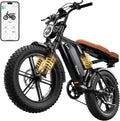 TST Electric Bike for Adults, 1500W Peak Motor 60/100 Miles Fat Tire Ebike with 48V 15Ah/25Ah Removable Battery 20' Fat Tire Electric Dirt Bike Full Suspension and 7-Speed