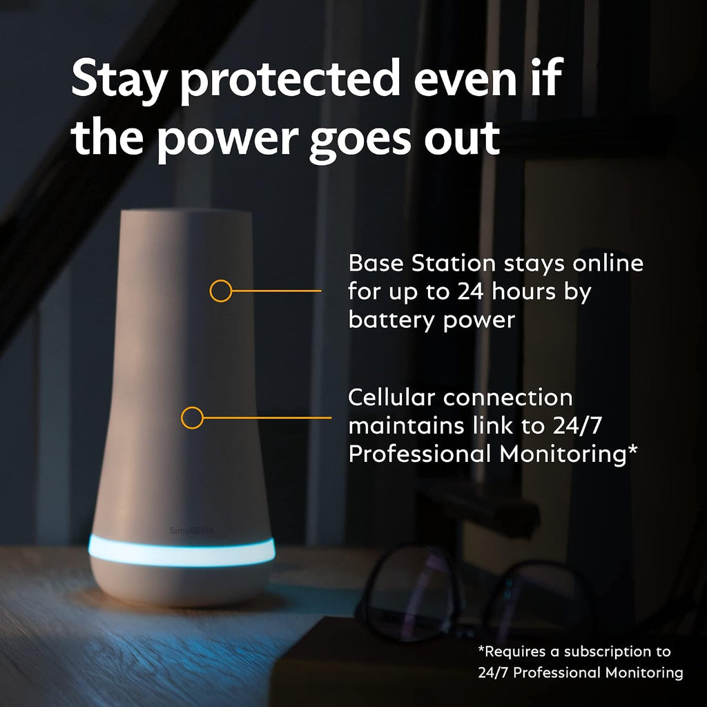 SimpliSafe 9 Piece Wireless Home Security System w/HD Camera - Optional 24/7 Professional Monitoring - No Contract - Compatible with Alexa and Google Assistant