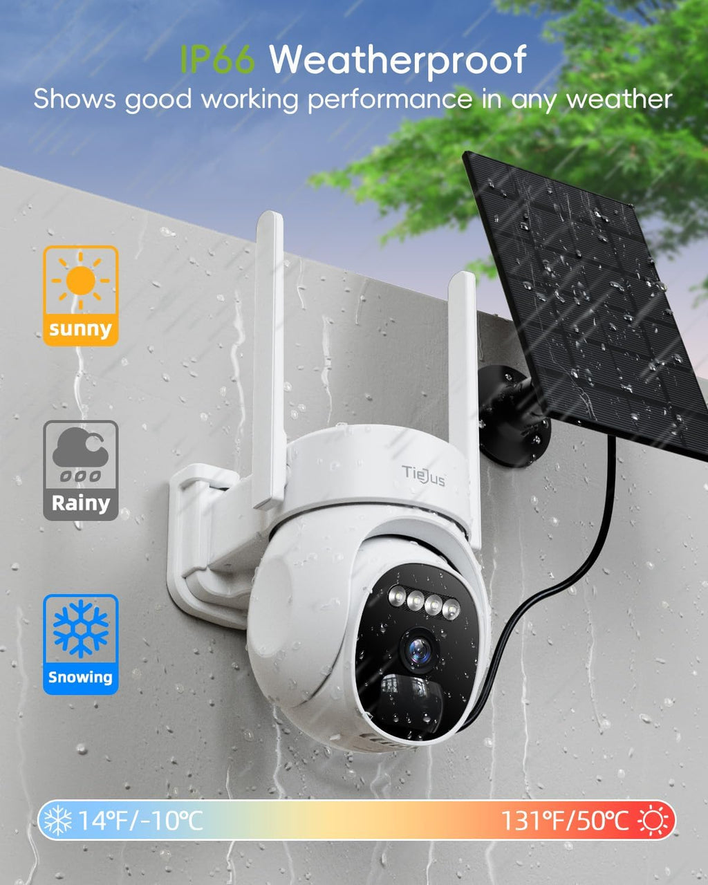 2.4G/5G Security Cameras Wireless Outdoor, 2K Solar Camera for Home Security, Battery Powered, 360° PTZ/Color Night Vision/2Way Talk/Compatible with Alexa/IP66 Waterproof(4 Pack)