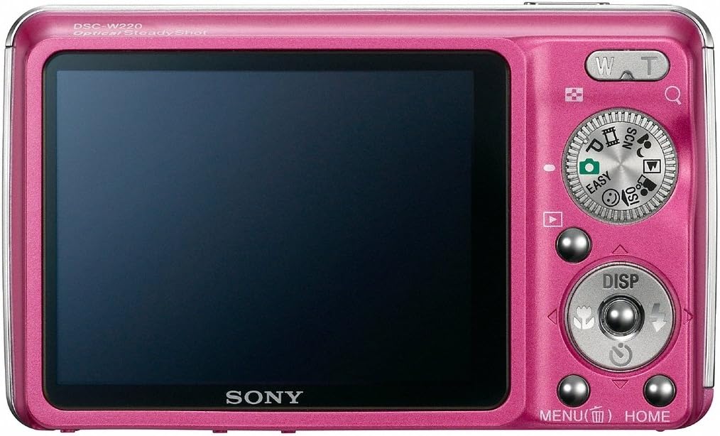 Sony Cybershot DSC-W220 12MP Digital Camera with 4x Optical Zoom with Super Steady Shot Image Stabilization (Light Pink) (OLD MODEL)