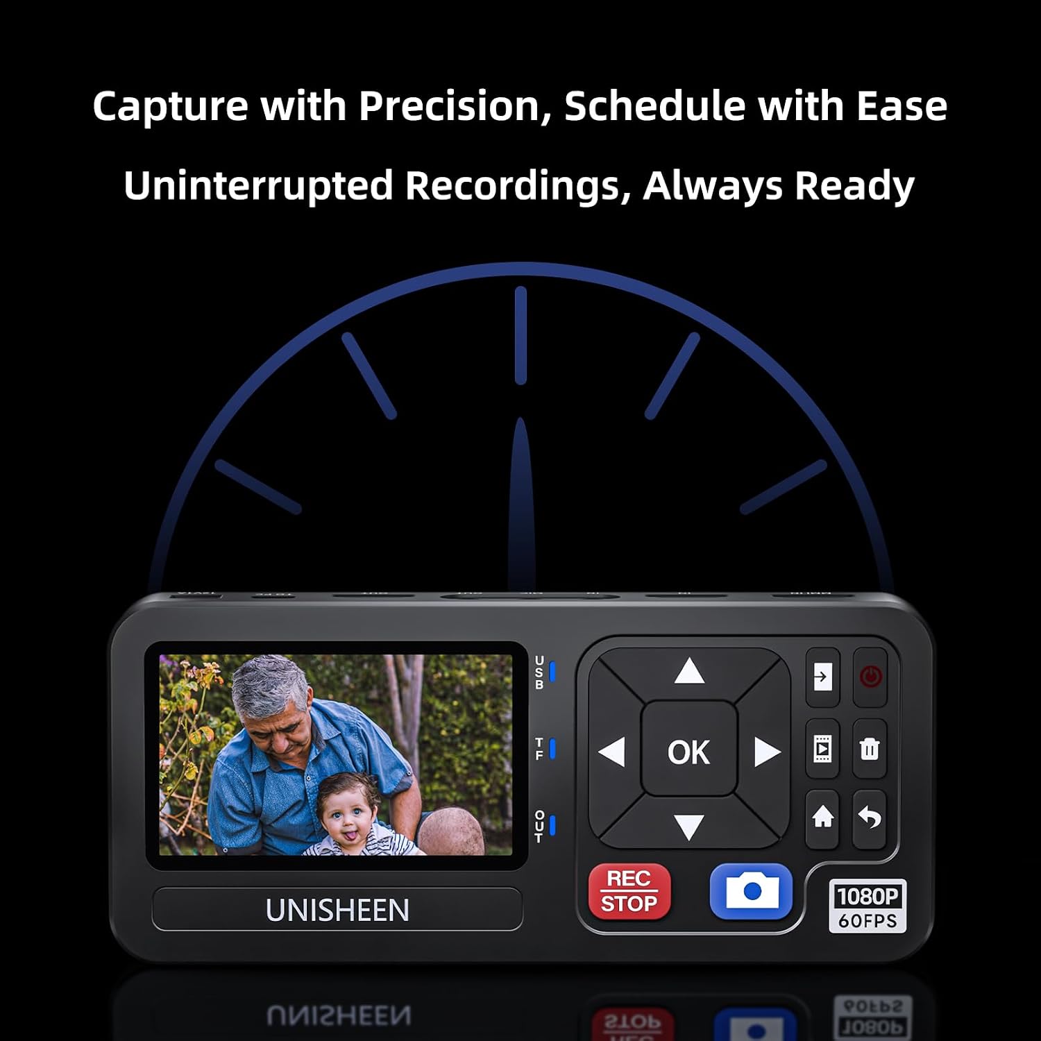4K Capture Box-1080P 60FPS Video to Digital Converter 4K HDMI/CVBS/VGA/YPBPR Inputs Video Recorder Capture from VCR, DVD, VHS Tapes, Hi8, Camcorders, Gaming Systems