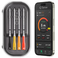 CHEF iQ Sense | Smart Wireless Meat Thermometer | 4 Ultra-Thin Probes | WiFi Unlimited Range | 1000°F Heat Safe | 5 Sensors | BBQ, Grill, Oven, Smoker, Air Fryer | Gen3