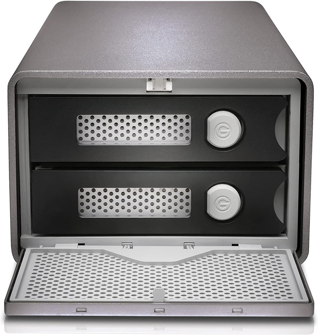 SanDisk Professional 36TB G-RAID 2 - Enterprise-Class 2-Bay Desktop Drive, 7200RPM Ultrastar drive inside, Thunderbolt 3, USB-C, HDMI Port, Hardware RAID - SDPH62H-036T-NBAAD