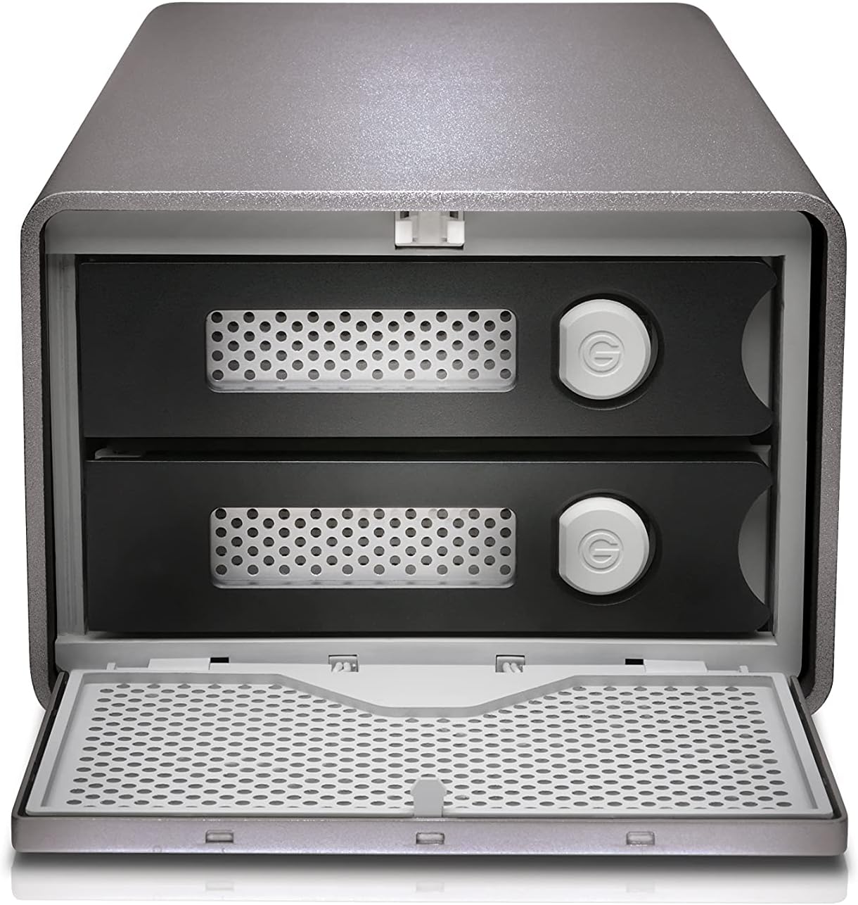SanDisk Professional 36TB G-RAID 2 - Enterprise-Class 2-Bay Desktop Drive, 7200RPM Ultrastar drive inside, Thunderbolt 3, USB-C, HDMI Port, Hardware RAID - SDPH62H-036T-NBAAD