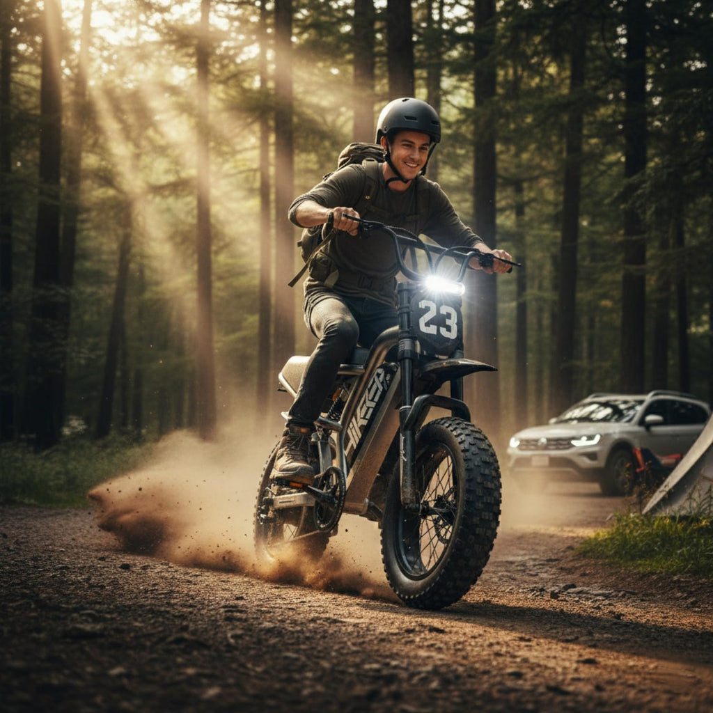 Electric Bike for Adults, 1500W-3000W Peak Fat Tire Ebike, All-Terrain Electric Dirt Bike with Dual Suspension, High Speed Off-Road Electric Bicycle, UL 2849 Certified, Removable Battery