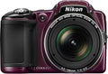Nikon COOLPIX L830 16 MP CMOS Digital Camera with 34x Zoom NIKKOR Lens and Full 1080p HD Video (Plum) (Renewed)