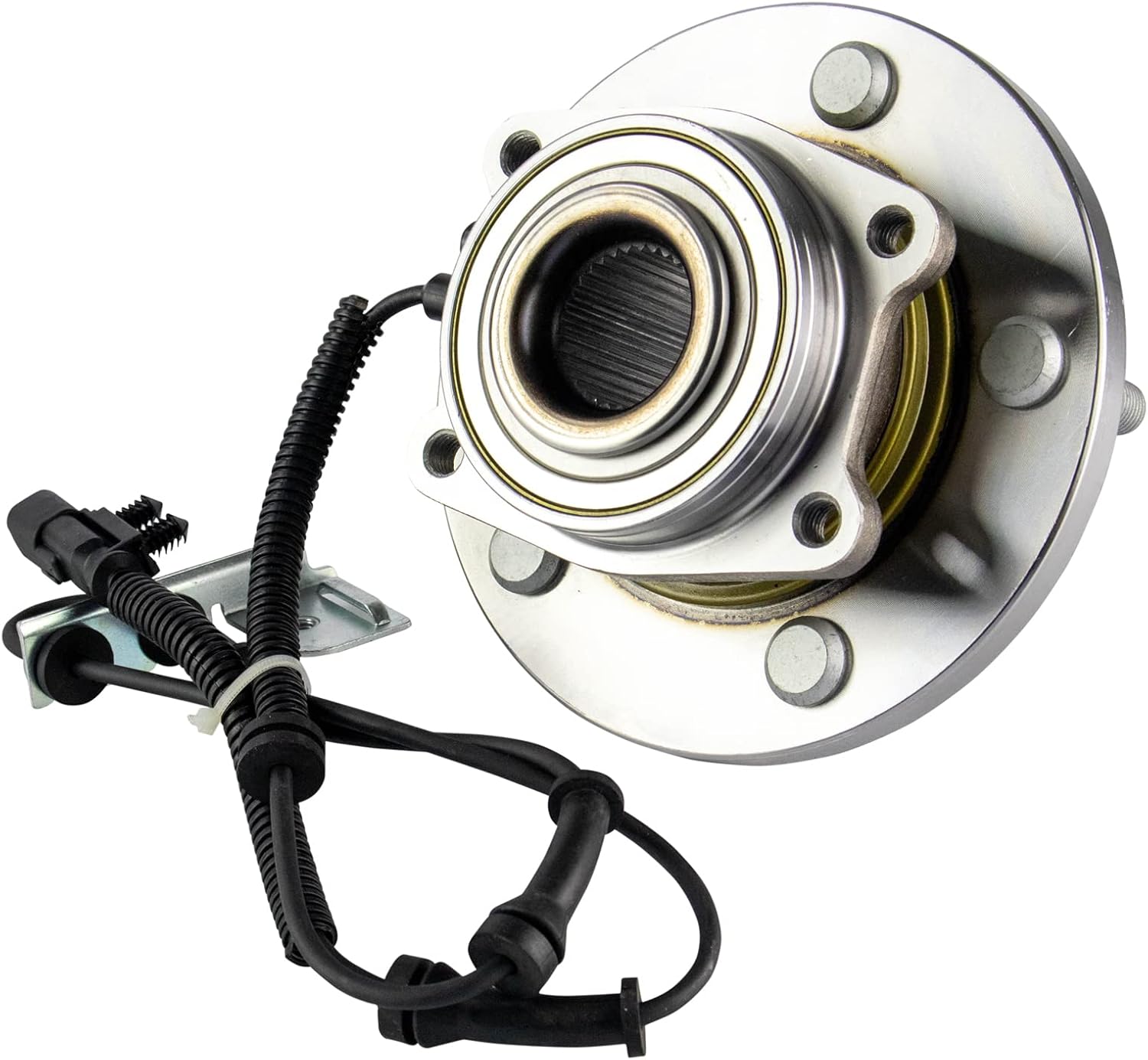 TRQ 2 Piece Front Wheel Bearing & Hub Assembly Set with ABS Sensor Compatible with 2012-2016 Chrysler Town & Country 2012-2020 Dodge Grand Caravan 2012-2015 Ram C/V 2013-2014 Volkswagen Routan