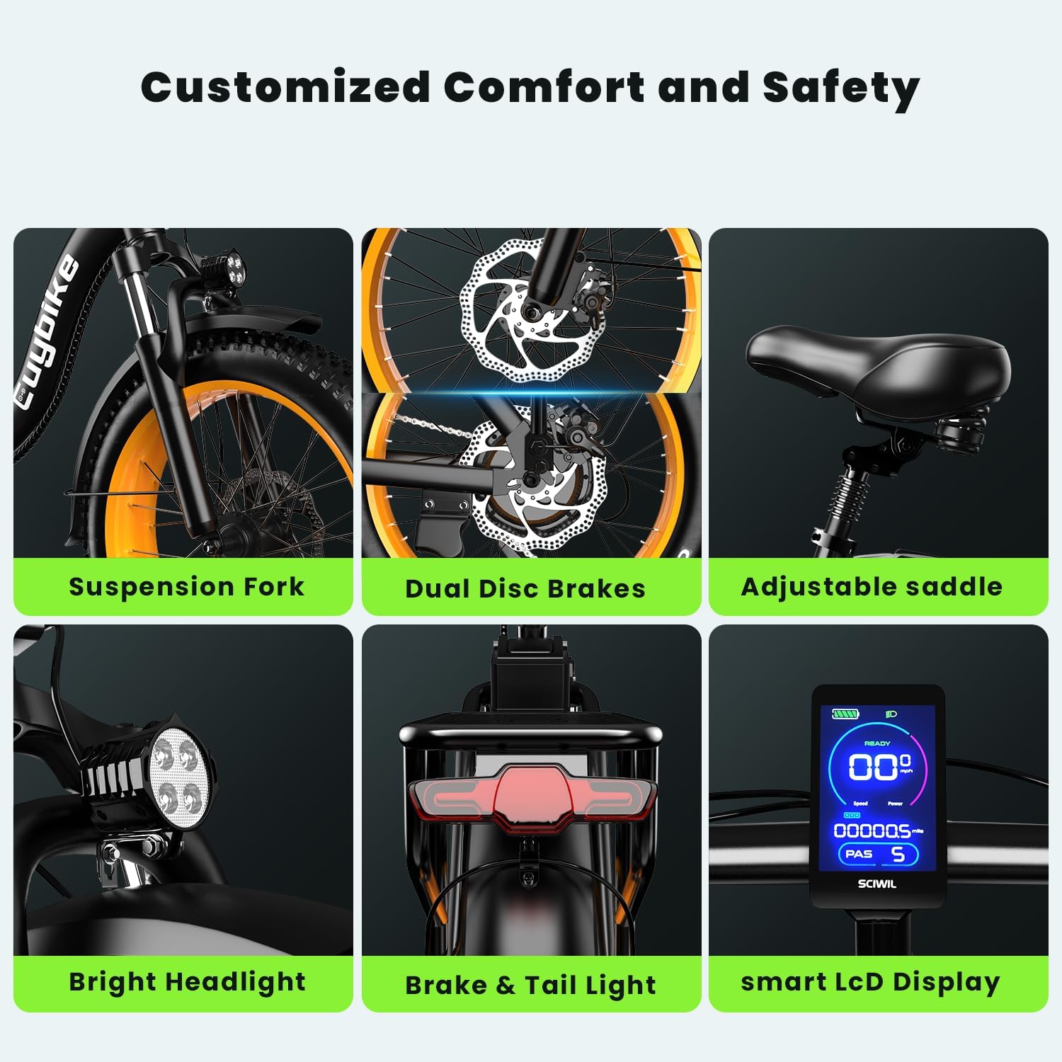 Folding Electric Bike for Adults and Seniors, 1000W Motor 48V 20AH Battery 30MPH 80 Miles, 20' Fat Tire All Terrain Ebike, 7-Speed Commuter E Bike, Step-Thru Electric Bicycle for Women and Teens