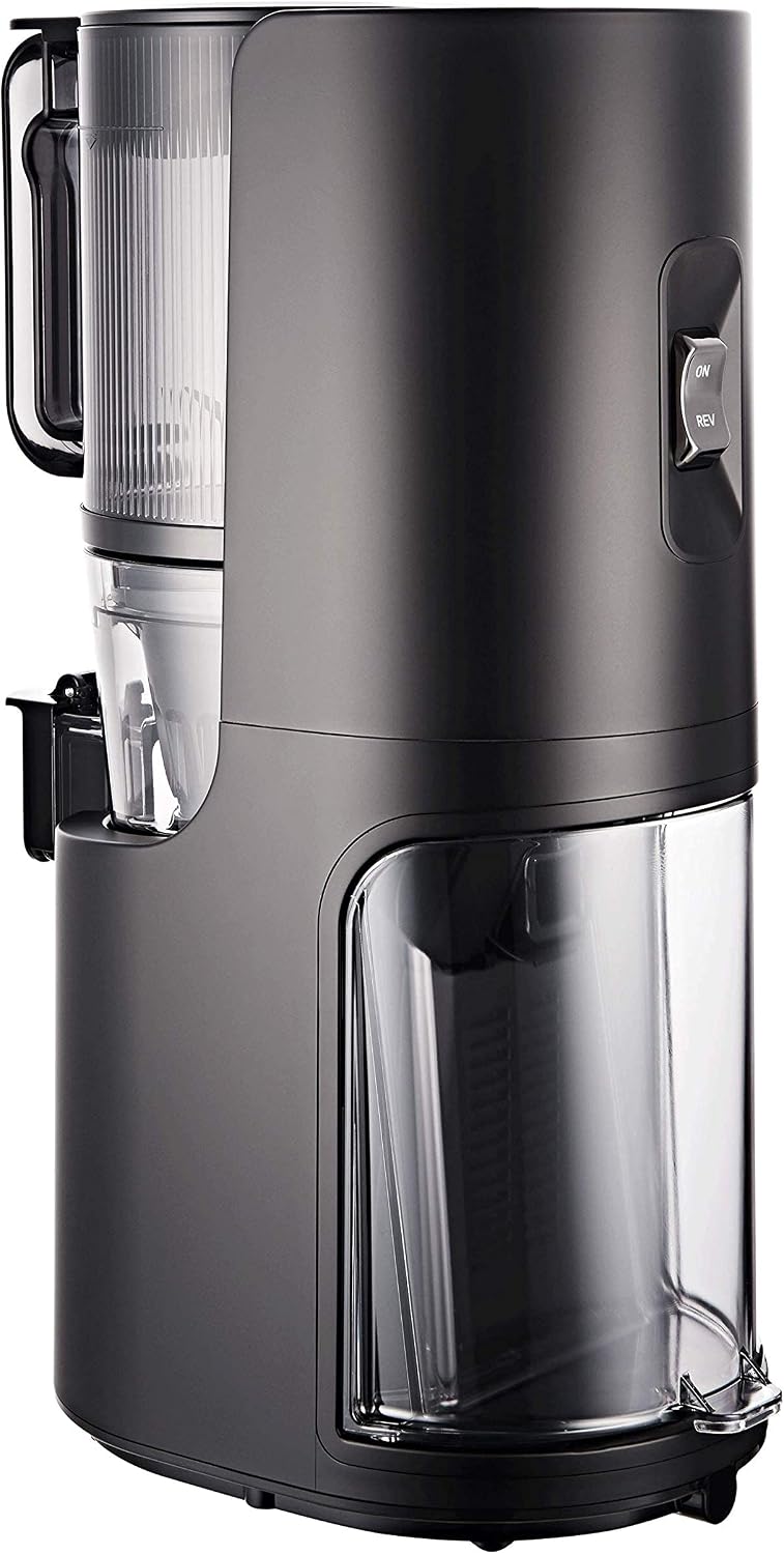 Hurom H200 Renewed Easy Clean Slow Juicer, Matte Black | Hands-Free | Hopper Fits Whole Produce | Quiet Motor | BPA Free | Easy Assembly | Cold Press Masticating Juicer