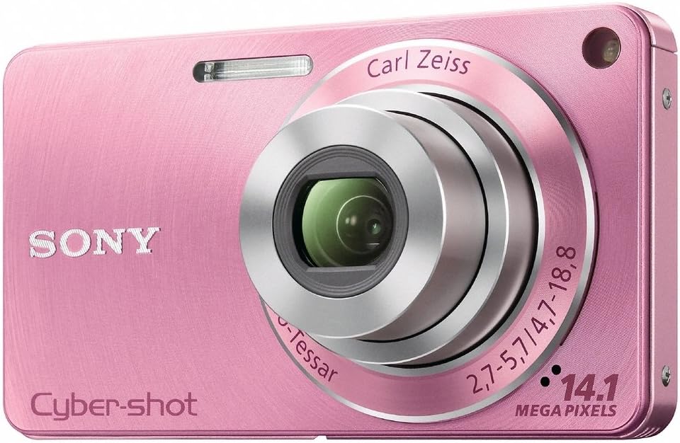 Sony DSC-W350 14.1MP Digital Camera with 4x Wide Angle Zoom with Optical Steady Shot Image Stabilization and 2.7 inch LCD (Pink)