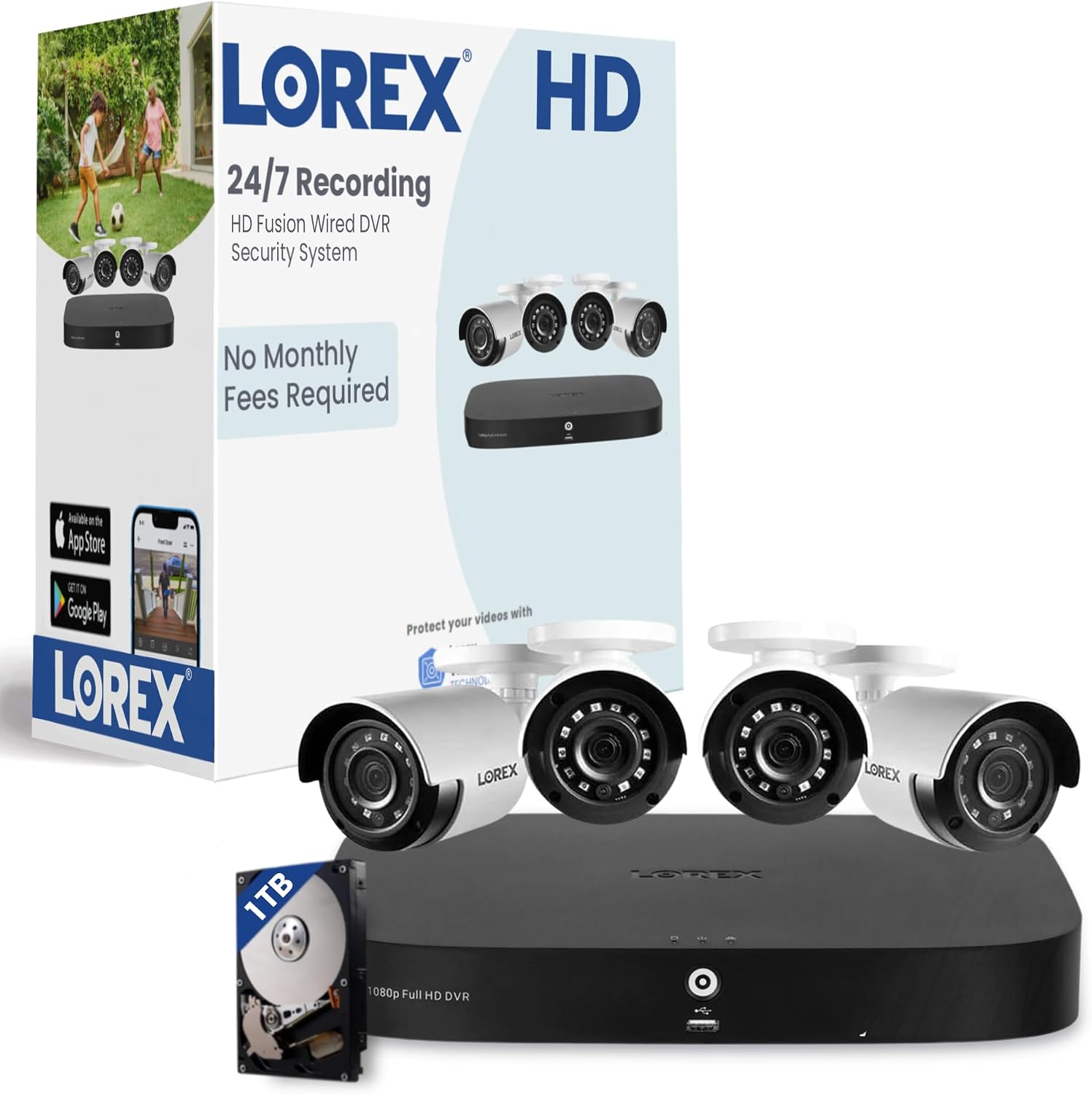 LOREX D24281B-2NA4-E HD DVR Security System