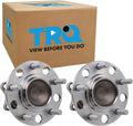 TRQ 2 Piece Rear Wheel Bearing & Hub Assembly Set Compatible with 2008-2017 Mitsubishi Lancer 2011-2012 Outlander Outlander Sport