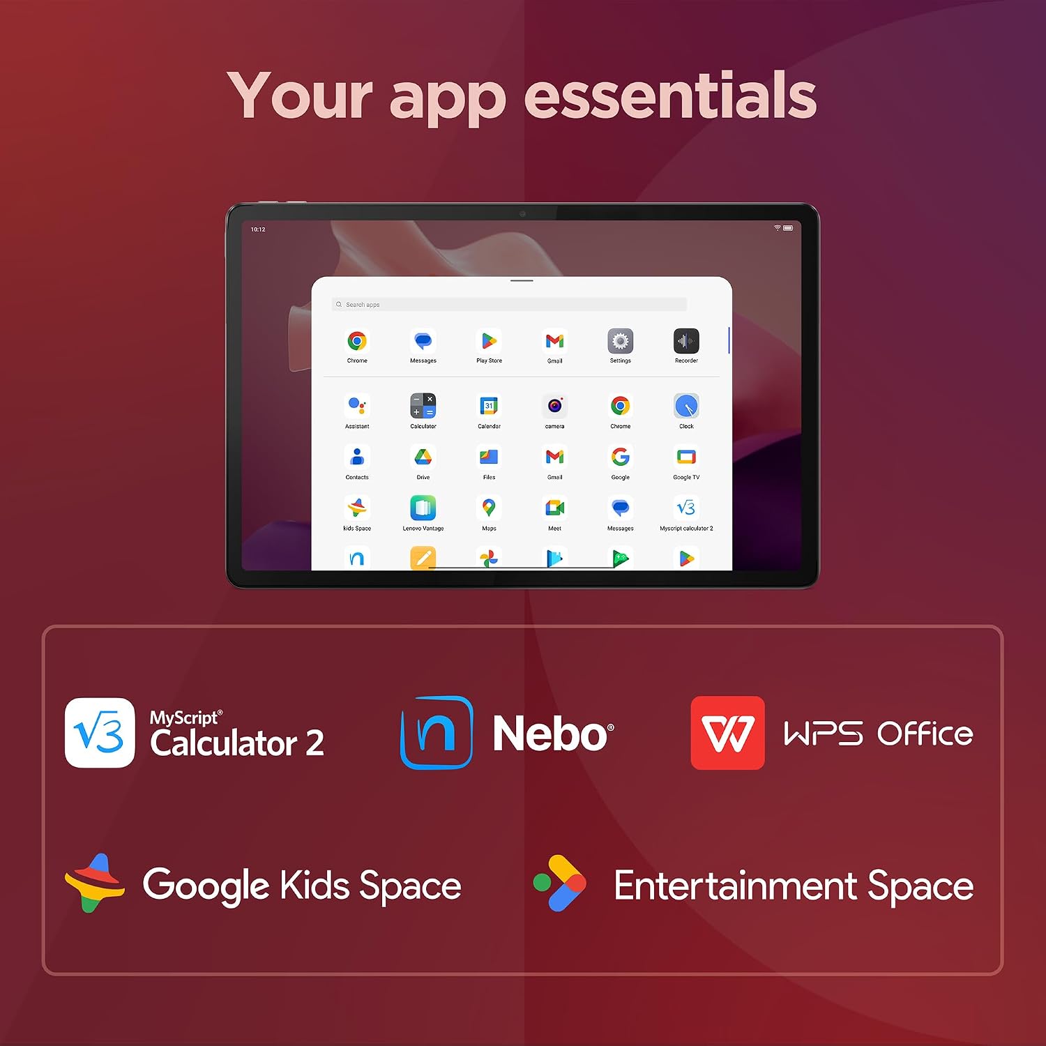 Lenovo Tab P12-2024 - Expansive Touchscreen Tablet - 12.7' 3K Display - 13MP Camera - 8GB Memory - 128GB UFS Storage - Android 13 - Dolby Atmos - Quad JBL Speakers - Pen and Folio Case Included