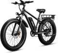 AMYET EB26 Electric Bike for Adults Peak 1500W Electric Bicycle 48V 15AH (720WH) Battery Electric Bike 26' Fat Tire Mountain 28mph 7 Speed Gears Ebike with UL 2849 Certified