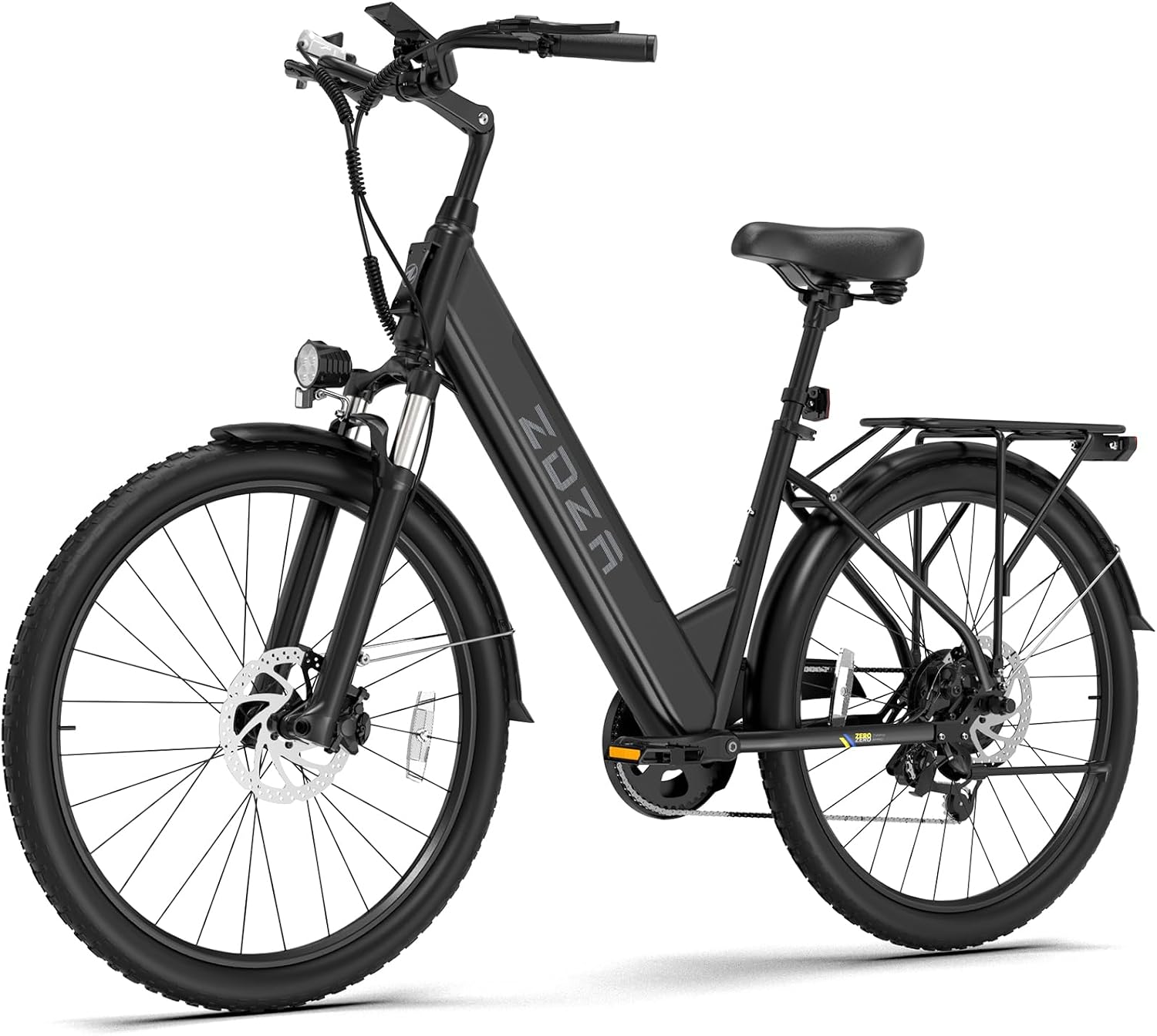 ZDZA Electric Bike for Adults, 1000W Peak Motor, 60 Miles 22Mph Electric Bike, 26' Commuter E Bikes with 48V 10.4Ah Removable Battery, Step-Thru Ebike, Adjustable Stem, 7-Speed & Front Suspension