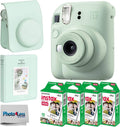 Fujifilm Instax Mini 12 Instant Film Camera (Mint Green) + Fuji Instax Mini Instant Film – 40 Sheets + Instant Camera Gift Bundle