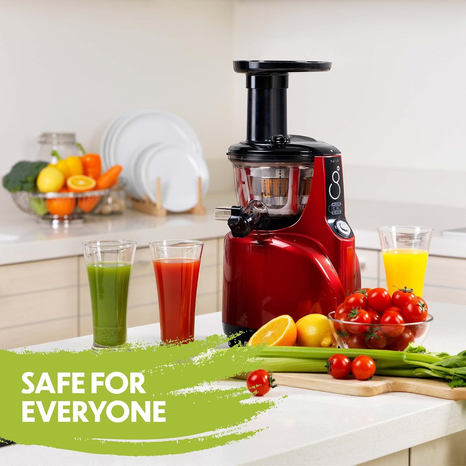 Kuvings Silent Juicer SC Series With Detachable Smart Cap, Silver Pearl