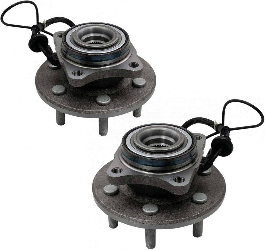TRQ Rear Left and Right Wheel Bearing and Hub Assembly Set 2 Piece Compatible with 2015-2017 Ford Expedition 2015-2017 Lincoln Navigator