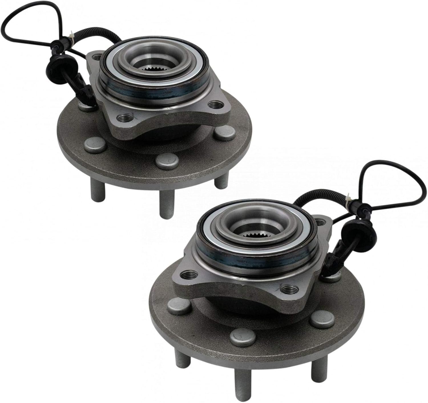 TRQ Rear Left and Right Wheel Bearing and Hub Assembly Set 2 Piece Compatible with 2015-2017 Ford Expedition 2015-2017 Lincoln Navigator