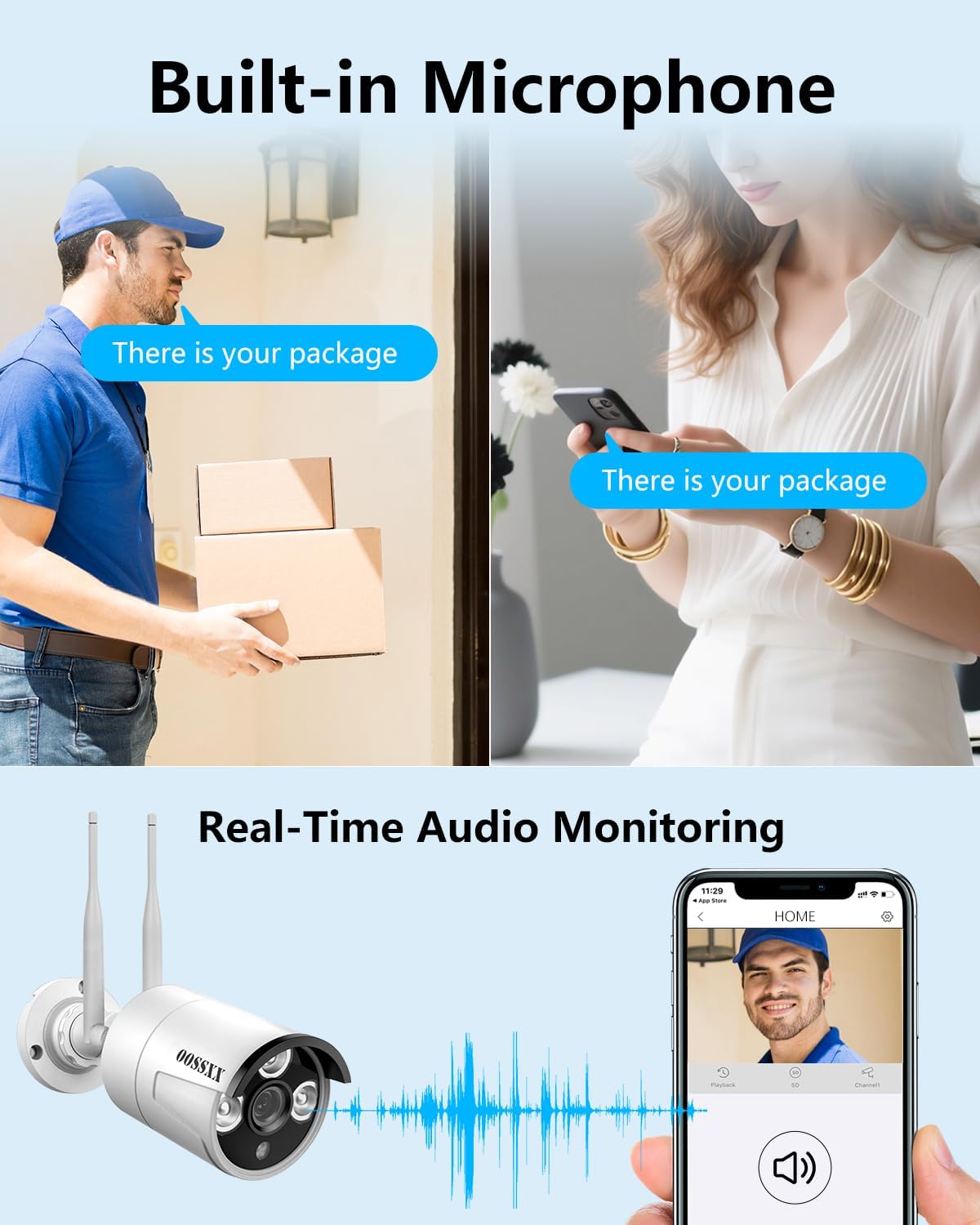(2026 Update) Wireless Security Camera System, 10CH WiFi NVR with 10 x 3MP Dual Antenna Cameras, 55% Longer Range, 3TB HDD 40-Day Recording, Dual Band 2.4/5.8GHz, Free App