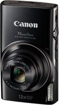 Canon PowerShot ELPH 360 Digital Camera w/ 12x Optical Zoom and Image Stabilization - Wi-Fi & NFC Enabled (Black)