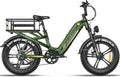 FREESKY 2026 Upgraded Rocky Pro Torque Sensor Electric Bike for Adults, 48V 25Ah Samsung Cells Battery, 105 Miles Range, 33MPH Fat Tire Step-Thru E Bike, 20' Full Suspension Cargo Bicycles, 8-Speeds