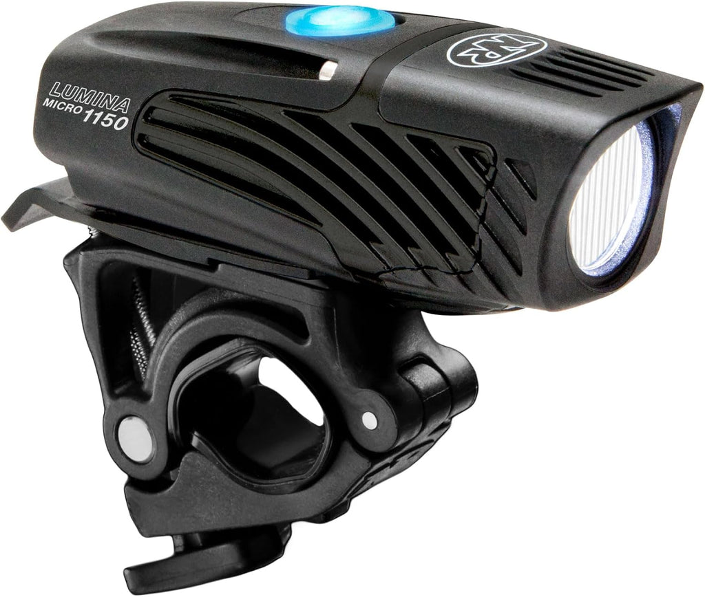 Niterider Lumina Micro 1150 + Vmax+ 180 Bike Light Combo 1150 Front & 180 Rear Lumen USB-C Rechargeable Headlight Taillight Set Compact Lightweight IP64 12 Modes Bicycle Safety Commuting Night Riding